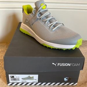 New-in box, Puma Fusion Evo Men’s Gold Shoes